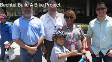 Bechtel Chevron bike build event corporate charity bike build team building