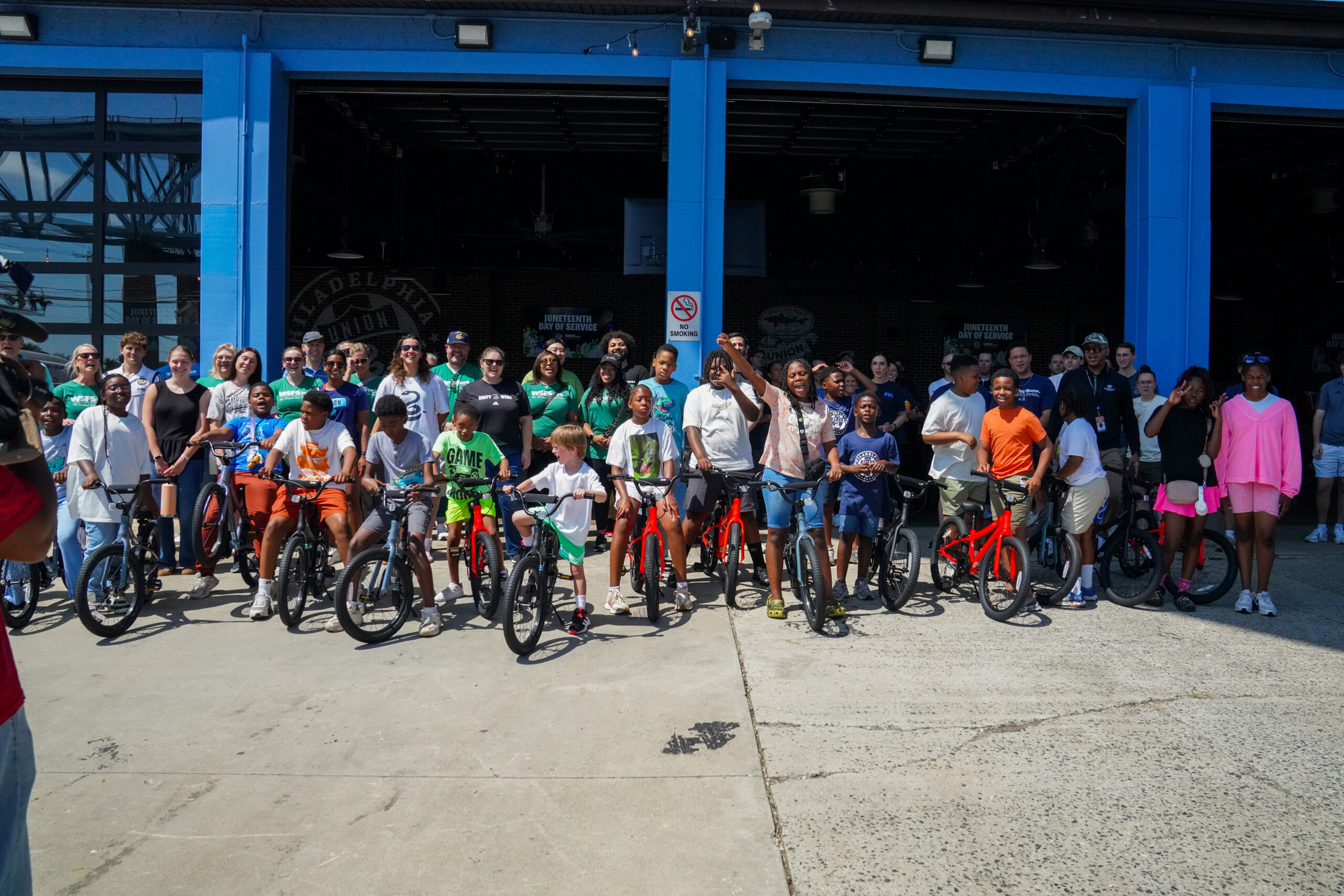 Philadelphia Union Front Office Honors Juneteenth with Bike Build for Chester Youth
