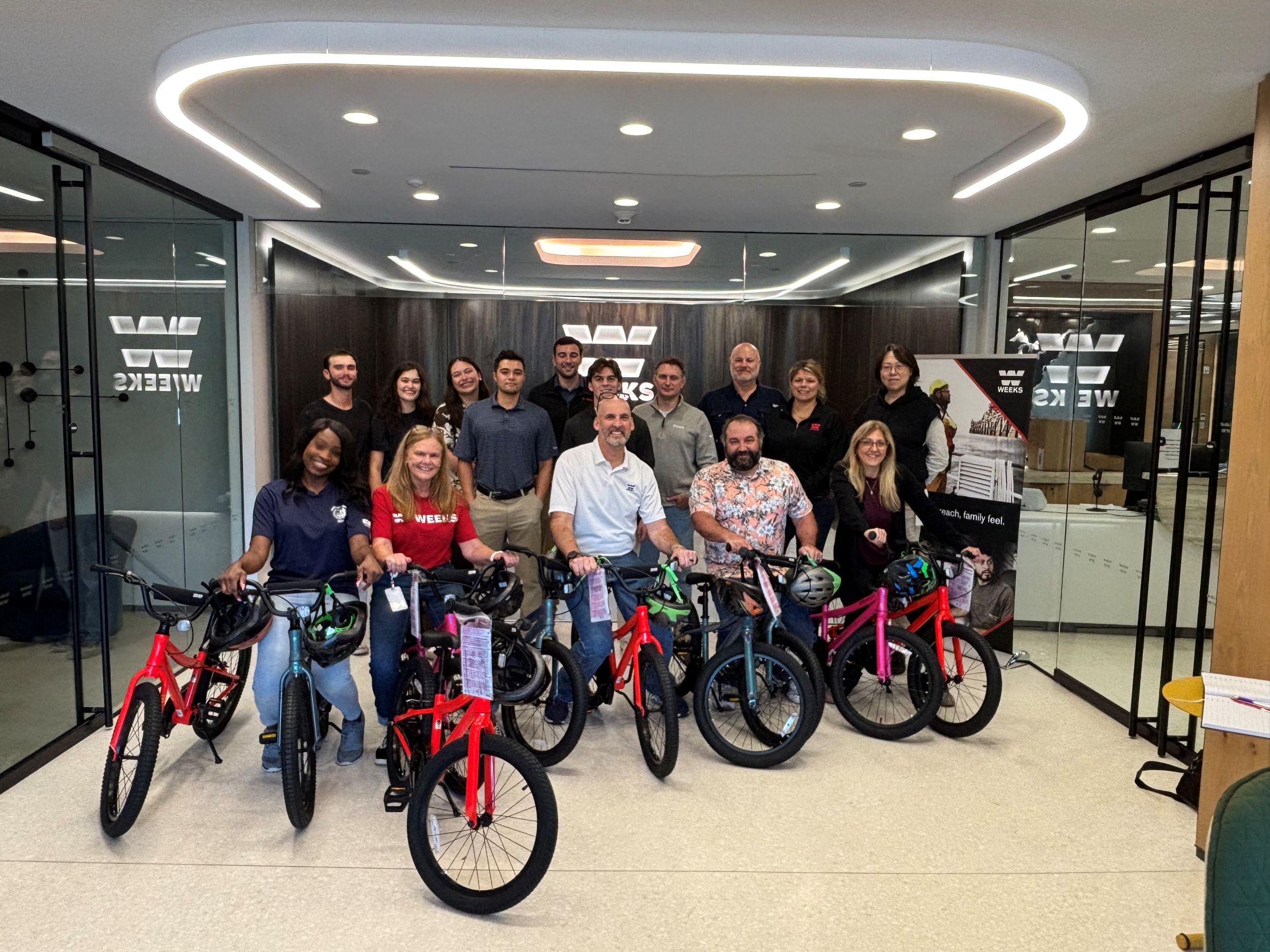Weeks Marine Partners with Bikes for Goodness Sake to Bring Teams Together Across Eight Locations for Nationwide Bike Build